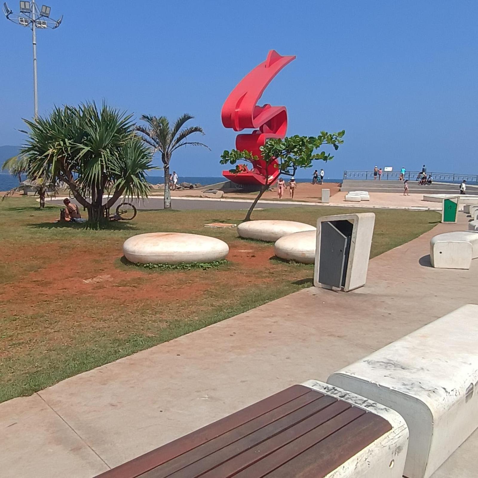 Pe Na Areia Appartement Santos  Buitenkant foto