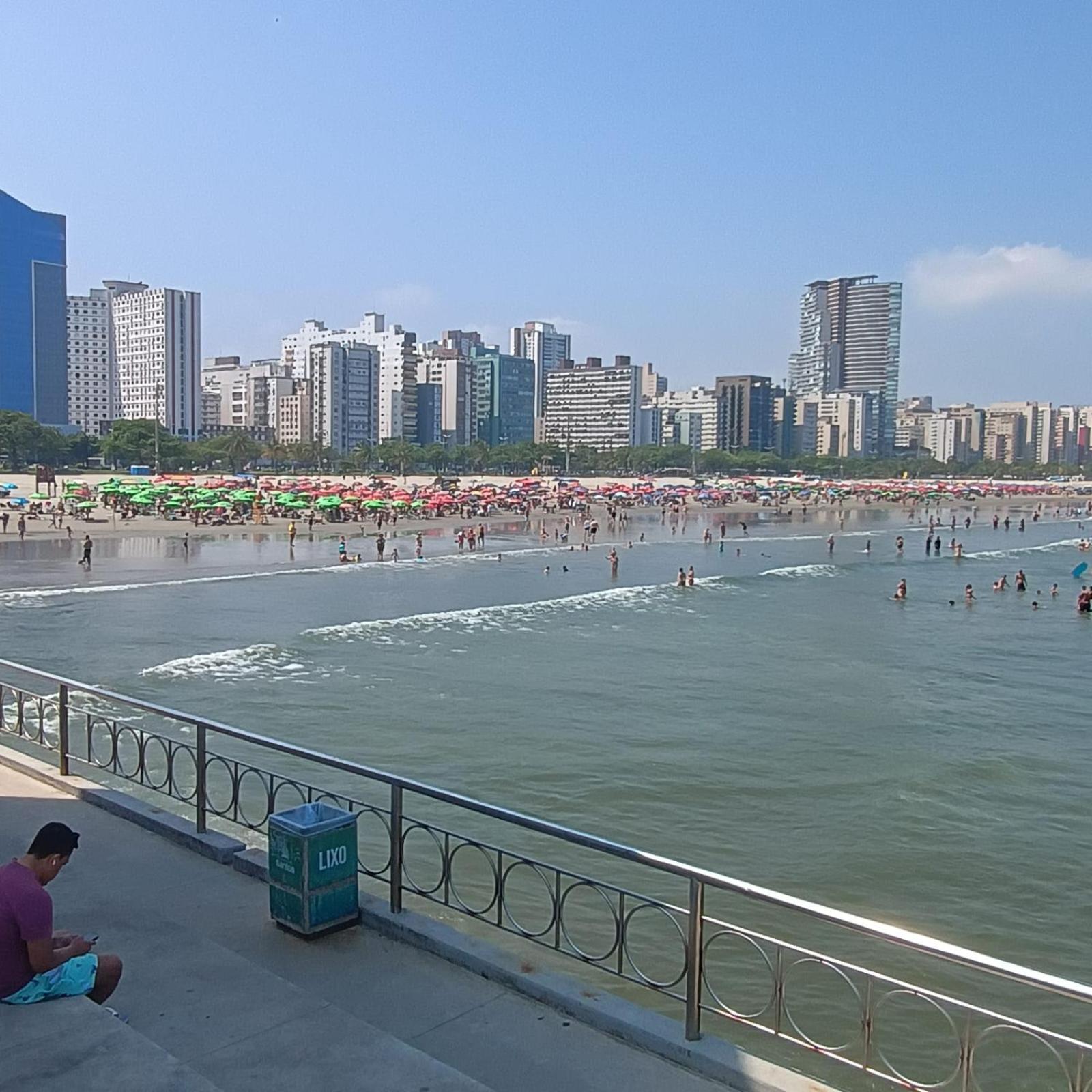 Pe Na Areia Appartement Santos  Buitenkant foto