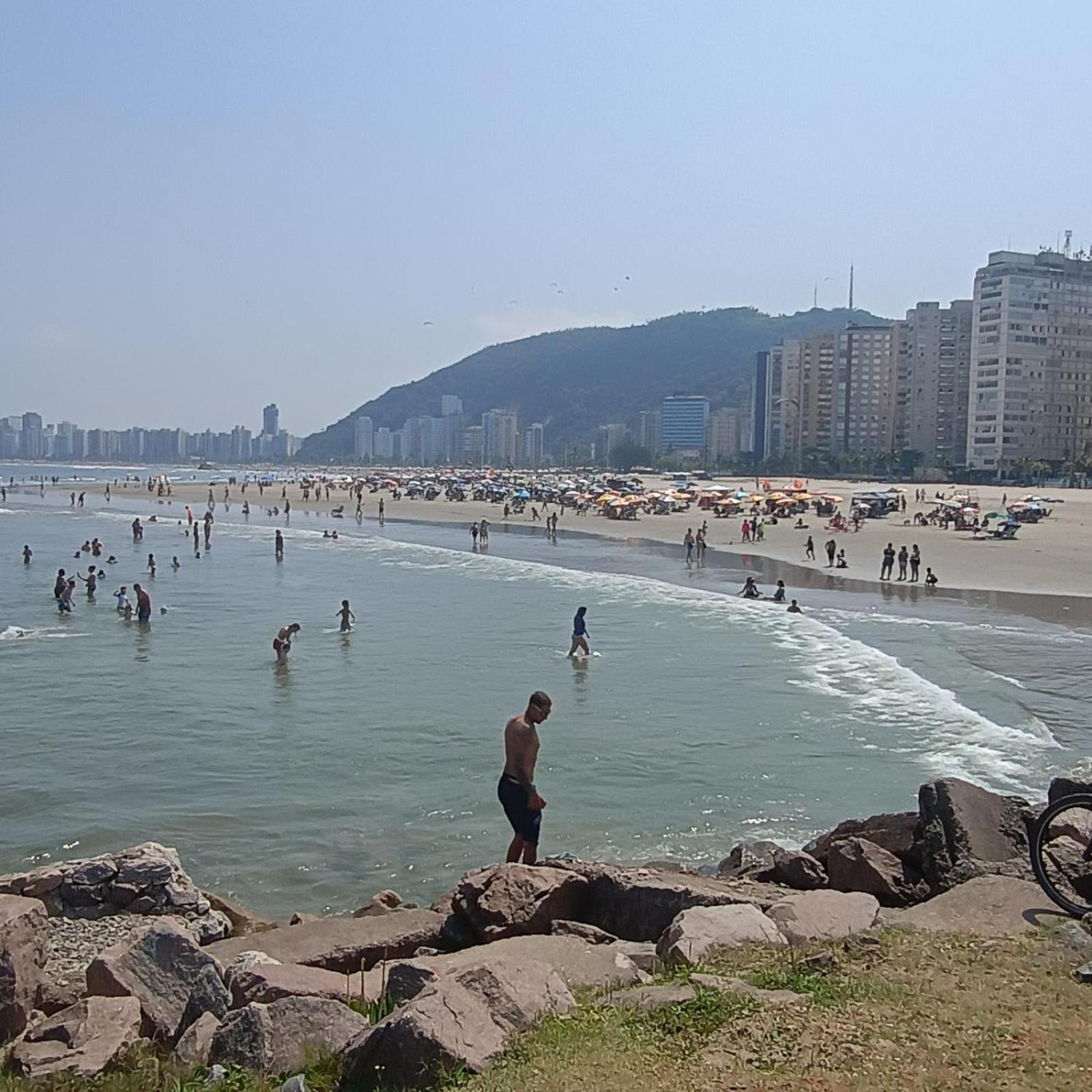 Pe Na Areia Appartement Santos  Buitenkant foto