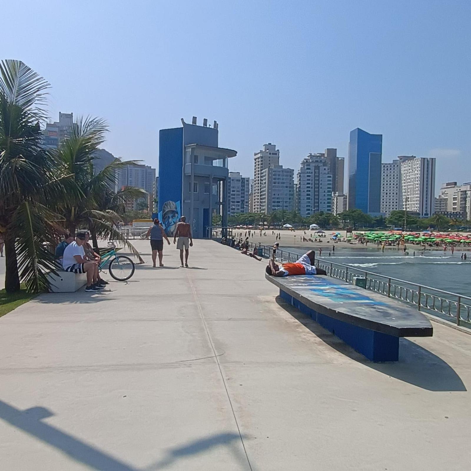 Pe Na Areia Appartement Santos  Buitenkant foto