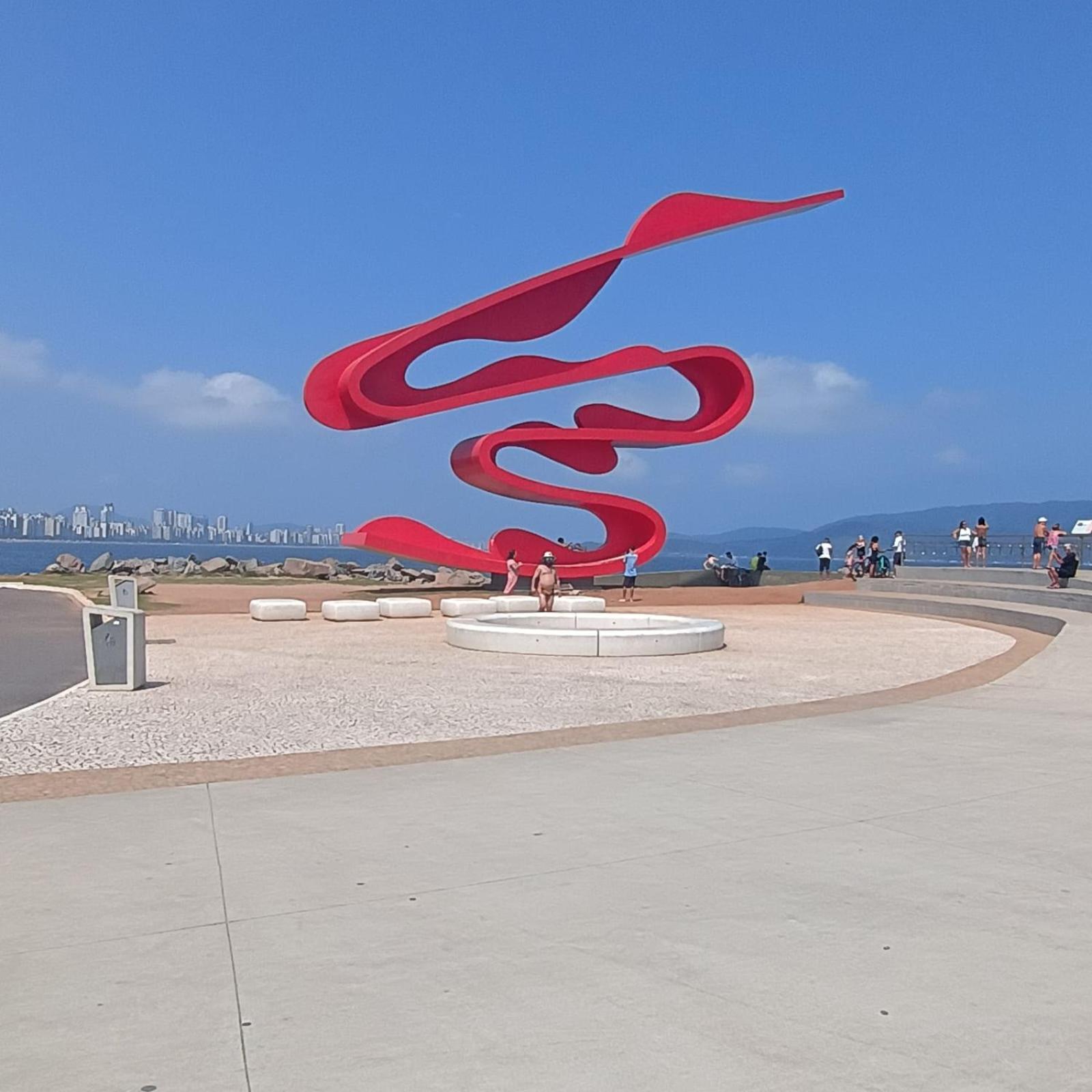 Pe Na Areia Appartement Santos  Buitenkant foto